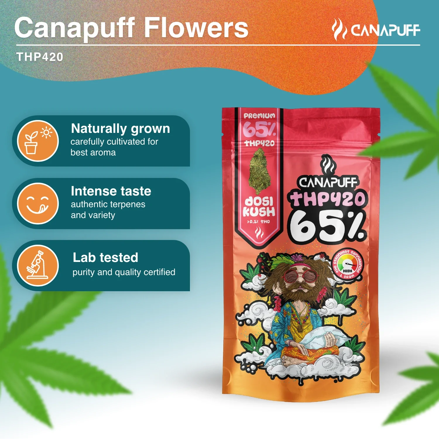 THP420 Flowers Dosi Kush 65% - Image 2