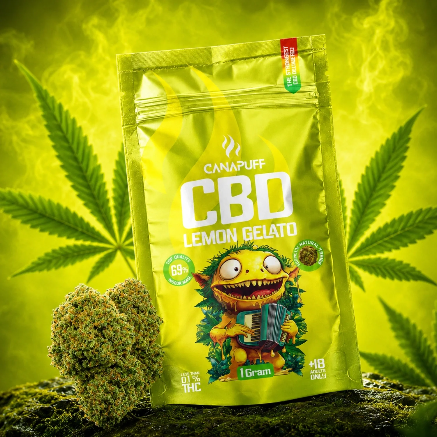 CBD Flowers Lemon Gelato 69%