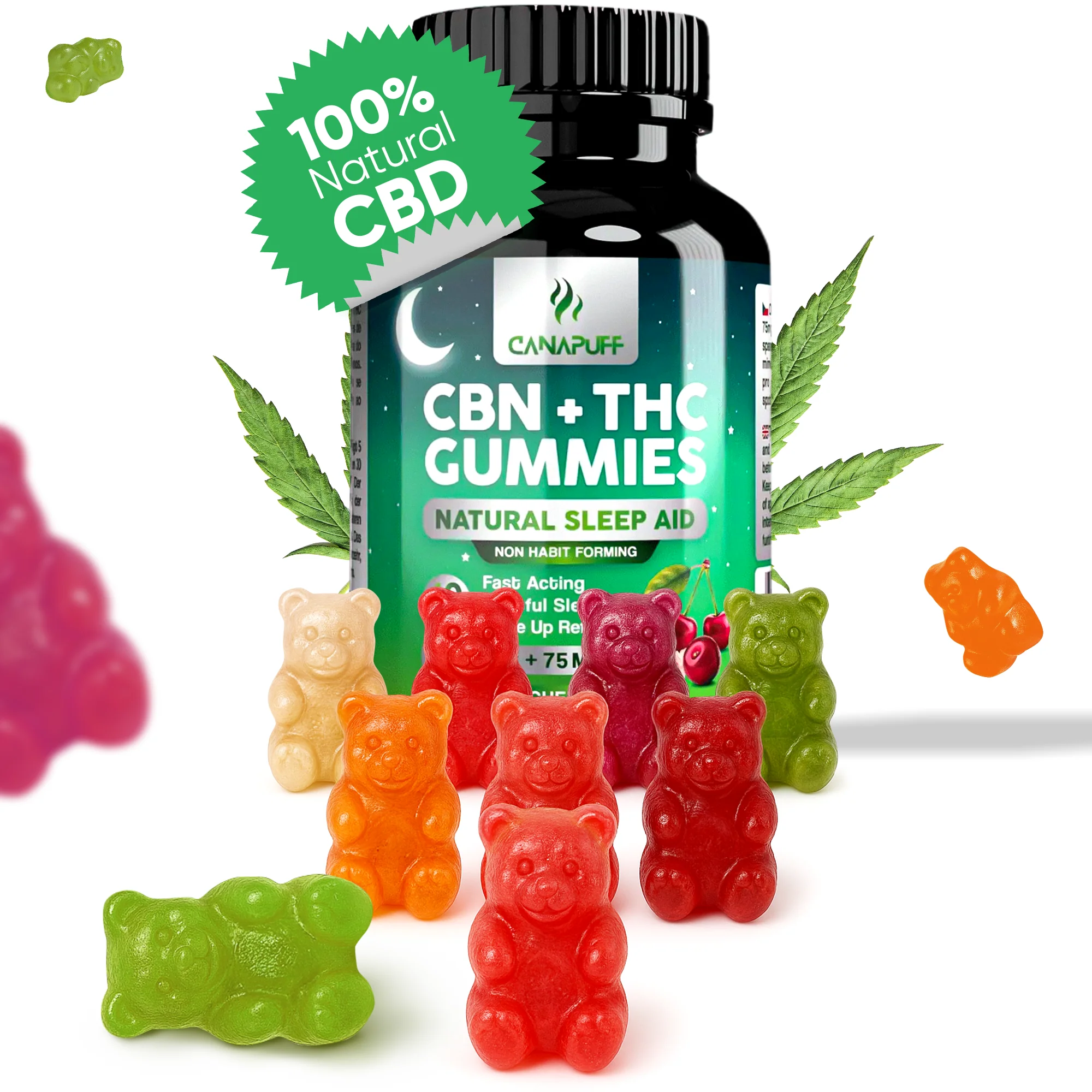 CBN+THC Gummies Cherry - Image 2