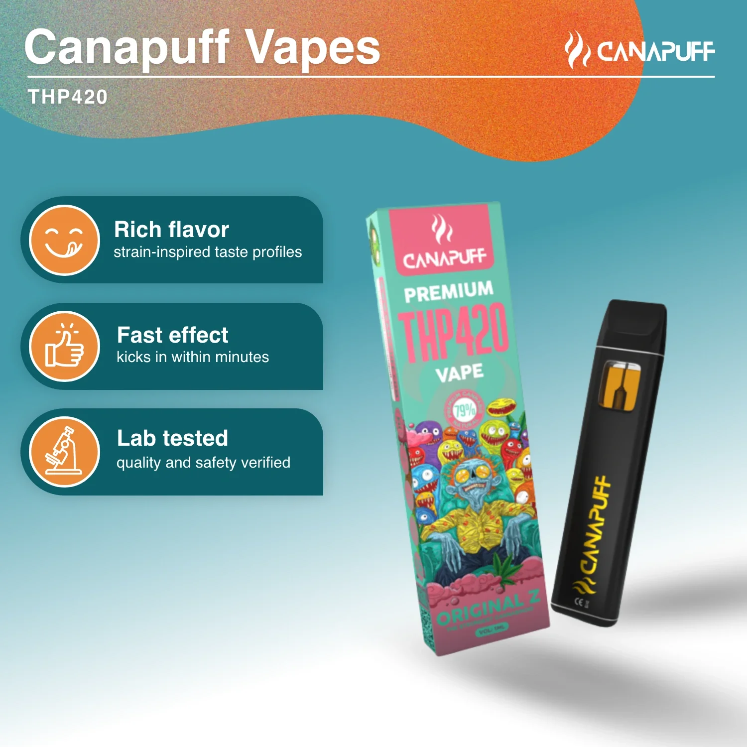 THP420 Vape Original Z 79% 1ml - Image 2